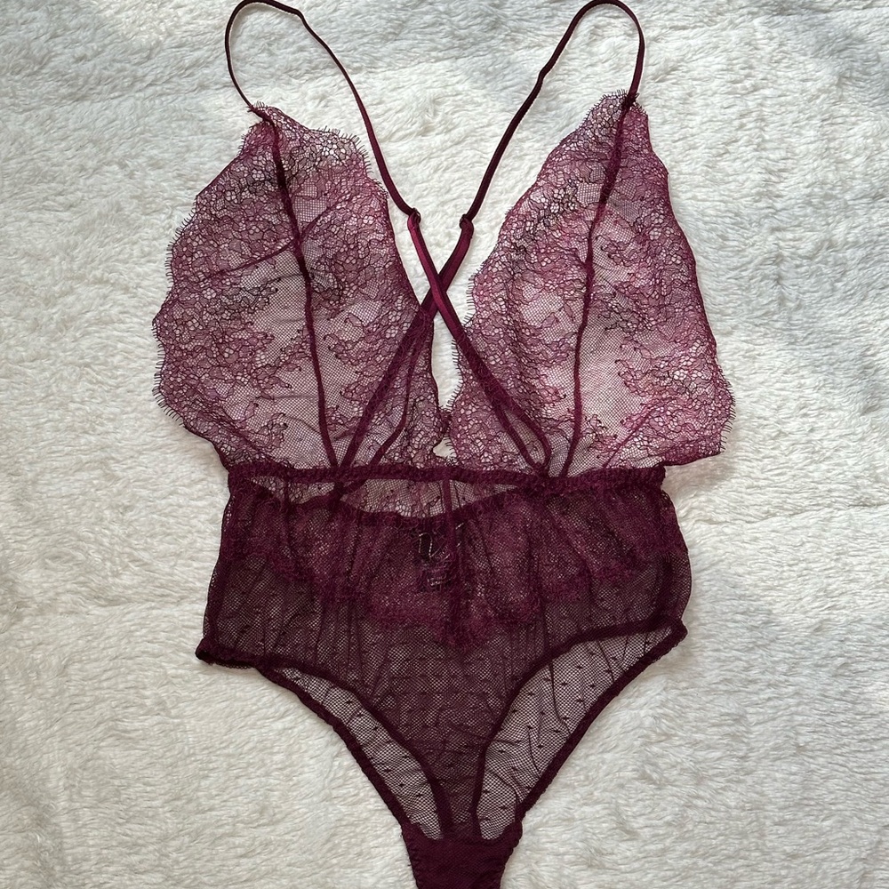 Victoria's Secret Purple Lace Chemise